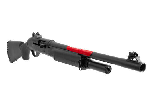 Benelli M2 12 gauge semi-auto tactical shotgun has ghost ring sights and a 5+1 magazine capacity